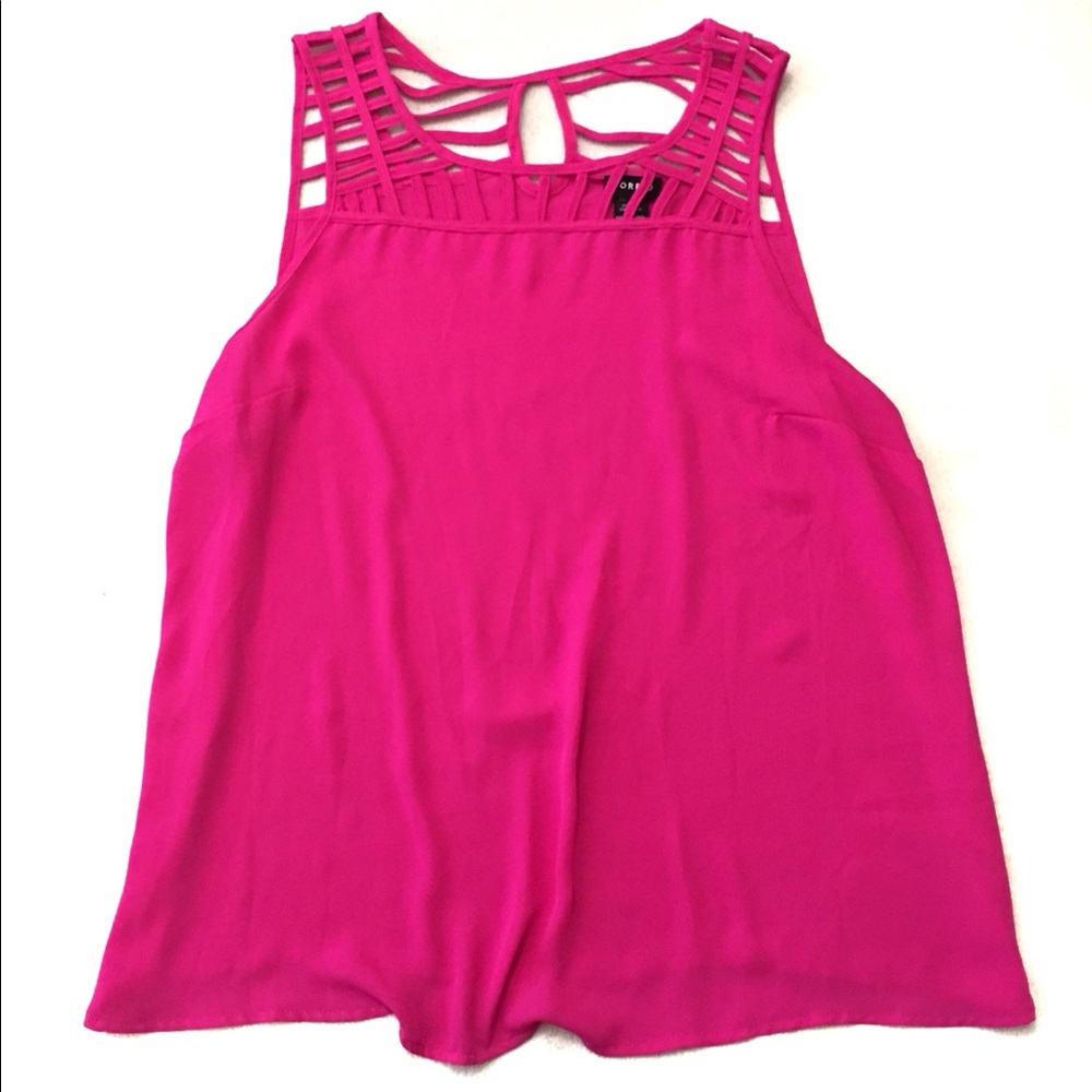Torrid Strappy Tank Bright Pink Torrid Size 0